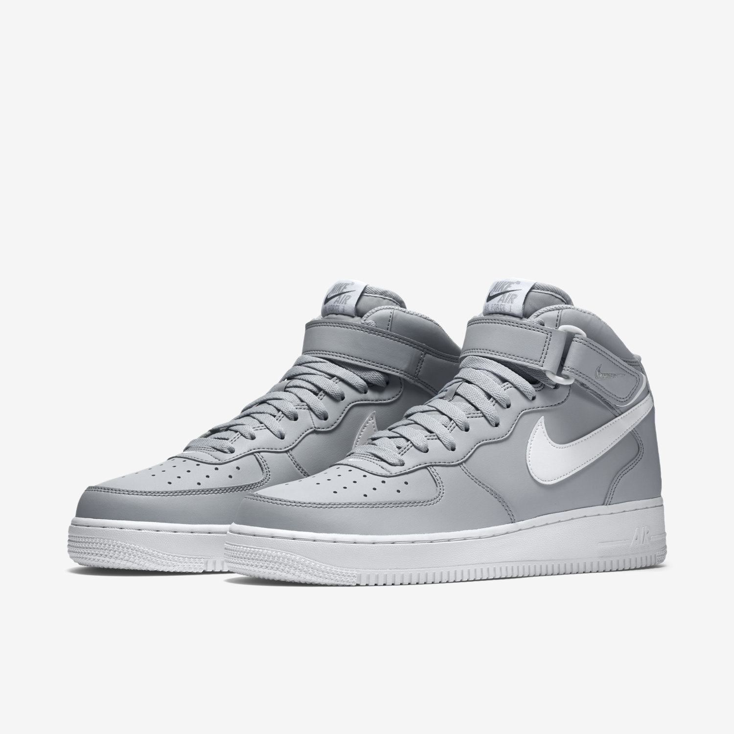 grey and white high top air force ones online